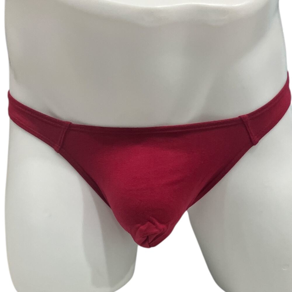 Andrew Christian ALMOST NAKED No-Show Ultra Low-Rise Jock Burgundy 2XL - Picture 2 of 7